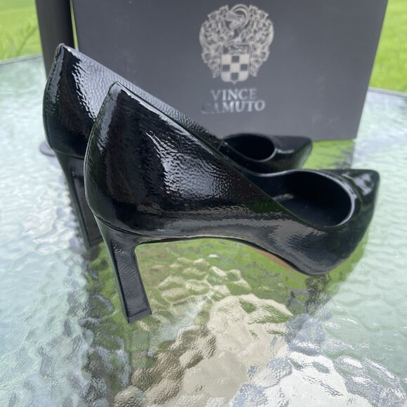 Vince Camuto Glossy Black Heels - Picture 8 of 12